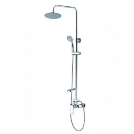 KONNER Душевой гарнитур D40 (корот.нос, стационар. душ L255мм + гибкий душ с 3 реж.лейкой) TS1400R К