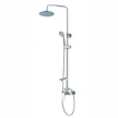 KONNER Душевой гарнитур D40 (корот.нос, стационар. душ L255мм + гибкий душ с 3 реж.лейкой) TS1400R К