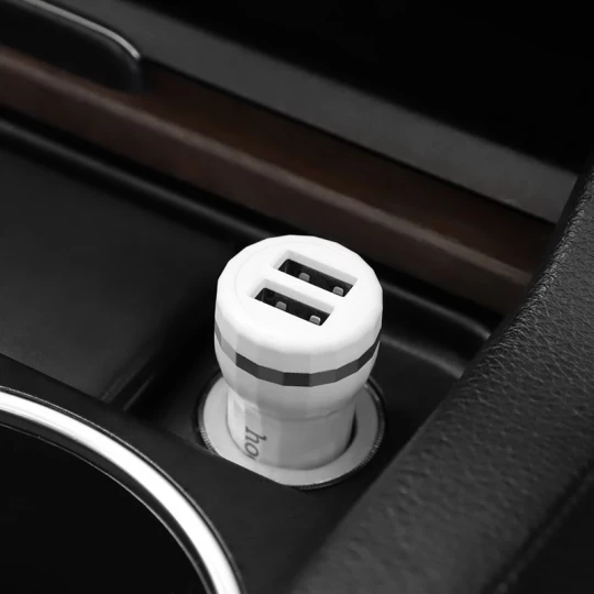 АЗУ HOCO Z27 с кабелем Micro USB (2.4A) 2USB (Я)