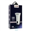 АЗУ LDNIO C301с кабелем micro USB (3.6A, 2USB, AUTO-ID) (Я)