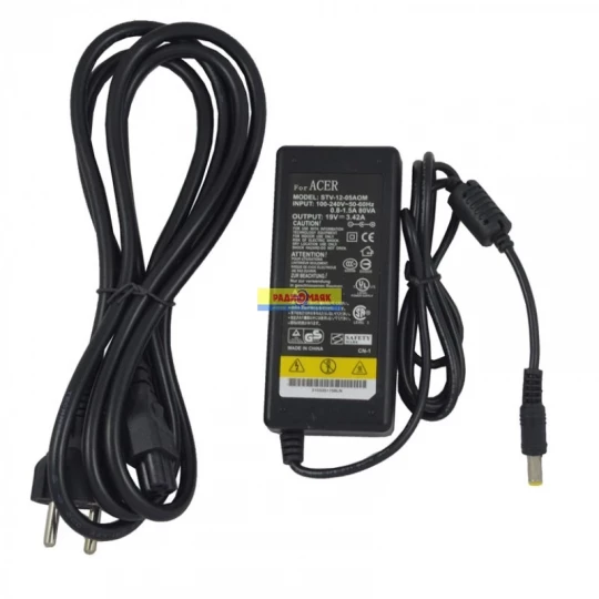 Блок питания 19в*3.42А Импульсный (китай) for ACER (шт. 5.5 x 1.7) LP-513