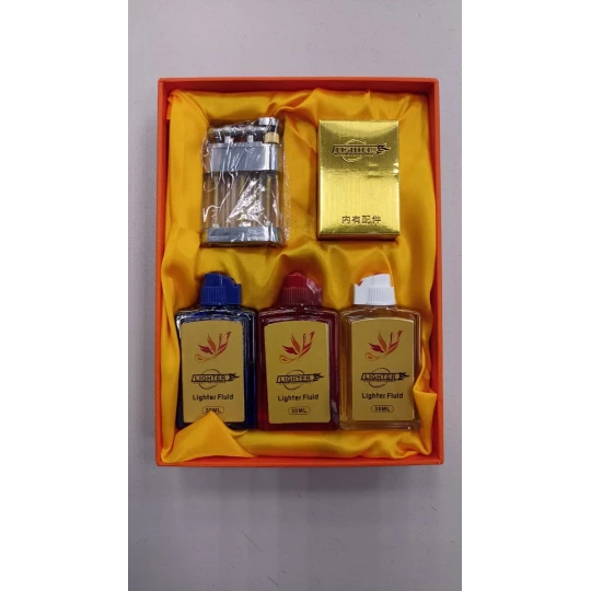 Зажигалка бензиновая Lighter A9017 (3-х цветн.)