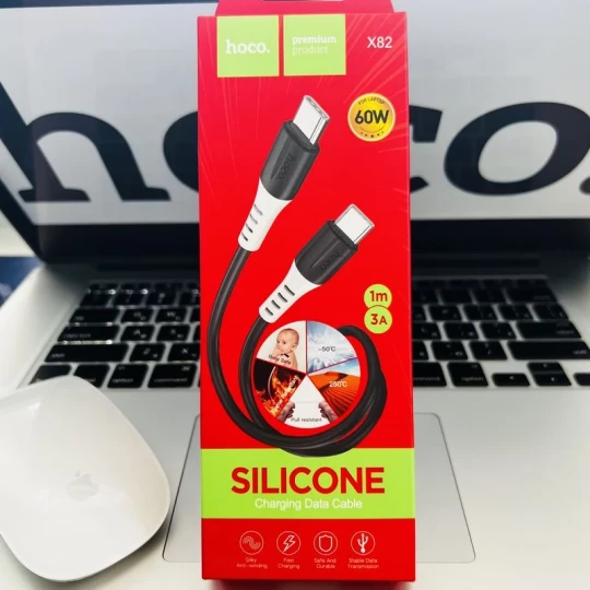 Кабель Type-C - Type-C HOCO X82 Silicon 60W(1 м)