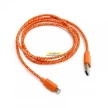 Кабель USB - Lightning (1 м) в тканевой оплетке (Я)