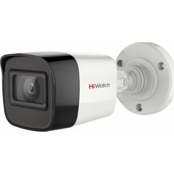 Камера HD-TVi HiWatch DS-T200A(B) с EXIR подсветкой до 30м (Цилиндр, 2.8mm, встроенный микрофон Aoc, видеовыход 4-в-1 переключаемые TVI/AHD/CVI/CVBS)