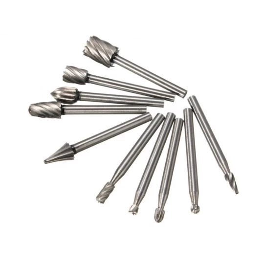 Набор шарошек/борфрез по металлу 10шт. SKU353391 