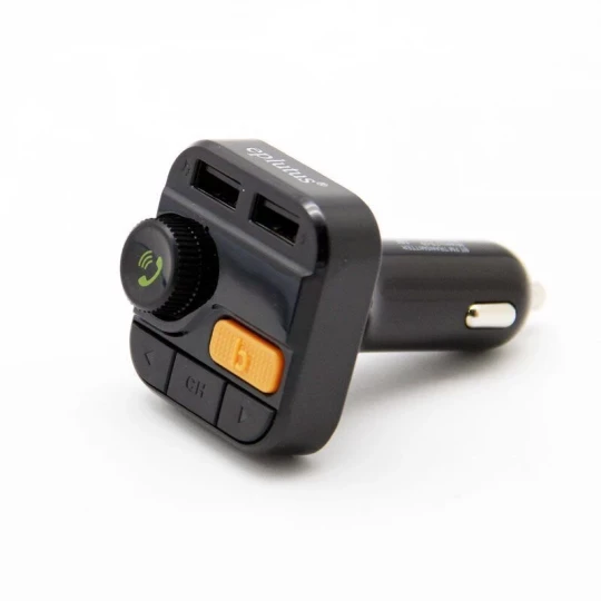 Радио FM-модулятор Eplutus FB-09 (Bluetooth, hands-free,12/24V, microSD, 2хUSB 5V, 3.4А, пульт)