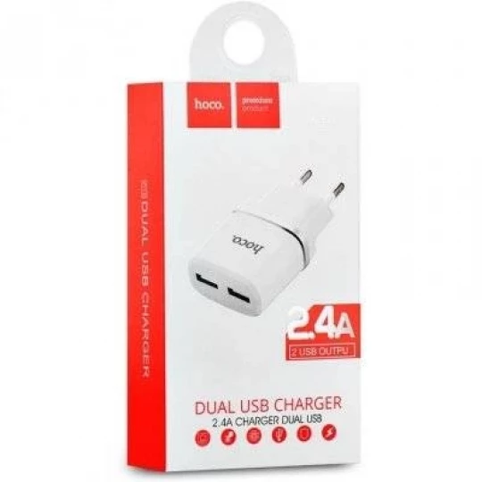 СЗУ HOCO C12 (2.4A, 2USB)