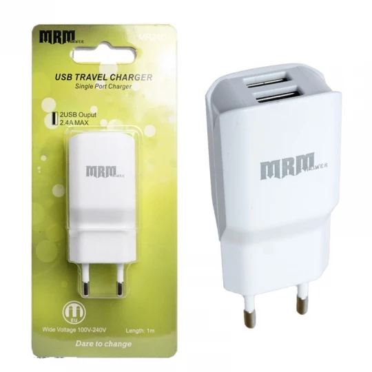 СЗУ MRM MR24C (2.4A, 2 x USB) (в блистере)