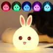 Силиконовая аккумуляторная лампа - ночник RGB 