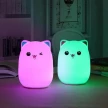 Силиконовая аккумуляторная лампа - ночник RGB 