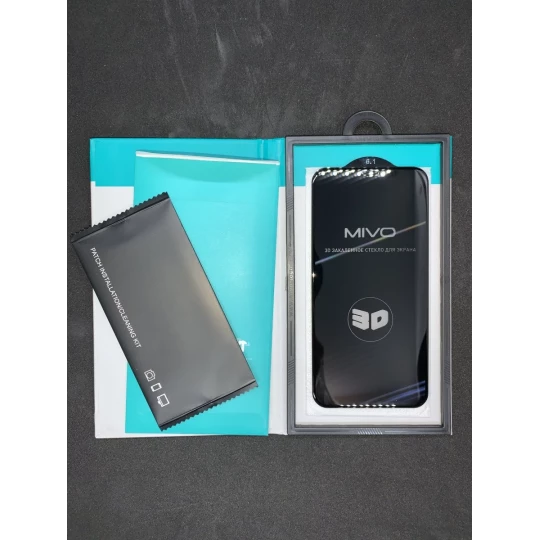 Стекло защитное iP 12 PRO Антишпион MIVO M020 (Черный)