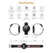 Фитнес браслет DM58 (IP68) черно-красный (Я)