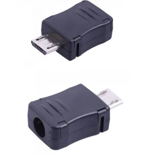 Штекер micro USB на кабель (в корпусе)