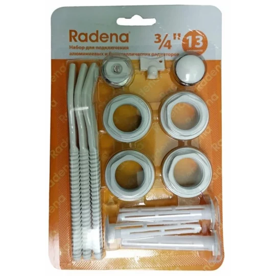 Стандартный комплект для радиатора 3/4 с кроншт. (Radena)