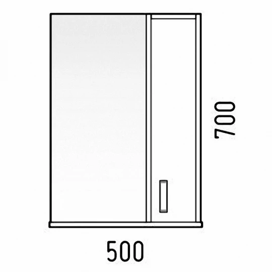 Зеркало-шкаф Колор 50 синий Corozo