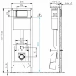 Система инсталляции Link Pro c кнопкой Twins хром глянец Cersanit