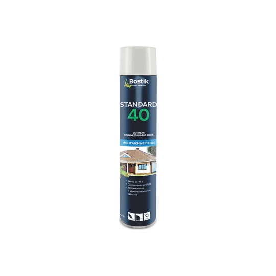 BOSTIK пена бытовая полиуретановая Standard 60 All SEASON, 750 мл 1/12 3245