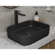 Раковина накладная D&K Berlin DT1431425, 500*390*140мм, черный