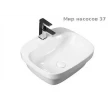 Раковина накладная Aquatek Амадео AQ5042-00 для установки на столешницу 500*420*155мм