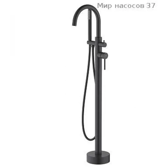 Смеситель для ванны напольный AQUATEK, матовый черный AQ1345MB Европа