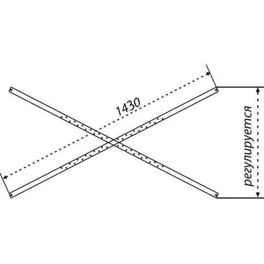 Каркас усиленный для прямых ванн 140-170х70, ТРИТОН.
