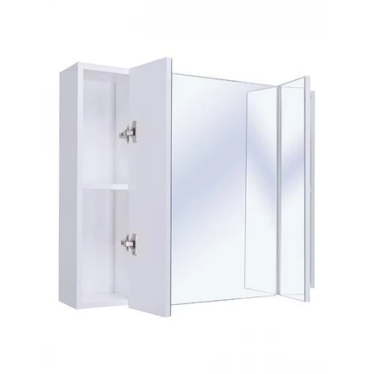Зеркальный шкаф 90 Трюмо, без подсветки, белый SanStar.