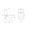 Компакт-унитаз Цезарь 1WH301745, SANTEK.