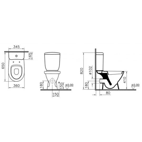 Компакт-унитаз Norm Blum,9839В099-7201,Vitra.