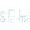 Компакт-унитаз РИО кракелюр, Rosa.