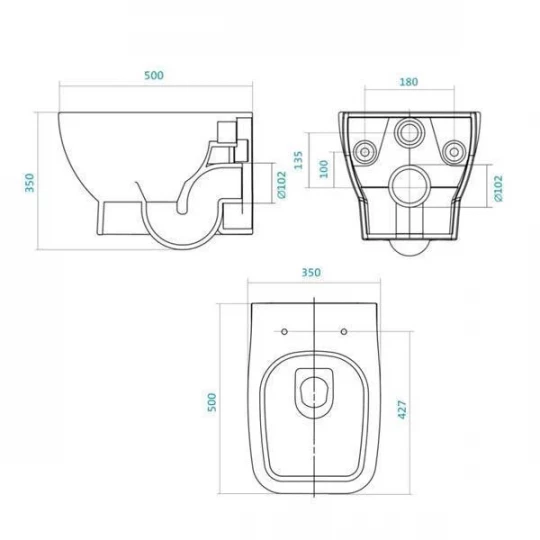 Унитаз подвесной НЕО 1WH302423,Santek