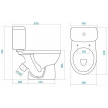 Компакт-унитаз Бореаль 1WH110005,Santek