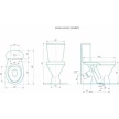 Компакт-унитаз СТАНДАРТ белый, Rosa.