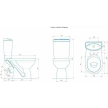 Компакт-унитаз КОМФОРТ Люкс белый микролифт, Rosa.