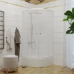 Душевой угол ВЕЛЬВЕТ В 90*90,СП,Рифлен,Бел, ТРИТОН.