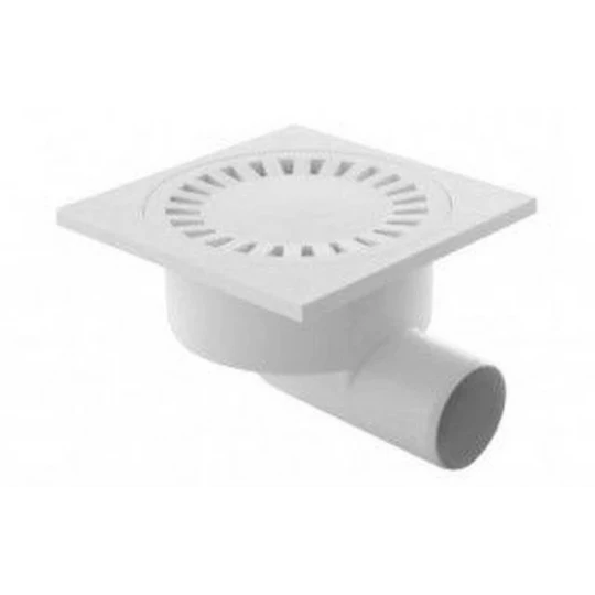 Трап пластмассовый 50 (15*15) горизонтальный белый, Россия.