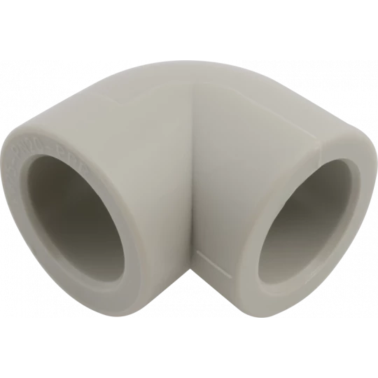 Угольник (серый) PPRC 90' d25 (50шт/200шт)