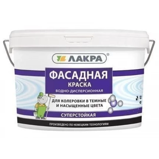 8306492 Краска ЛАКРА акриловая фасадная белая 6,5кг