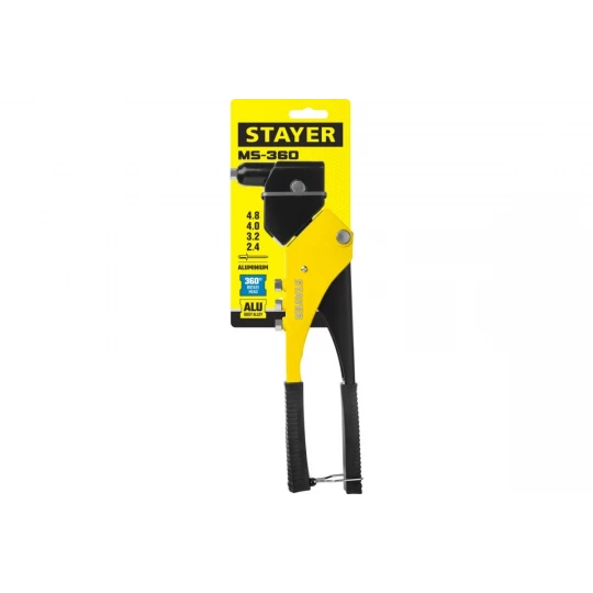 3110_z01 Заклепочник STAYER MS-360 поворотн, 0/360, 280 мм, поворотный