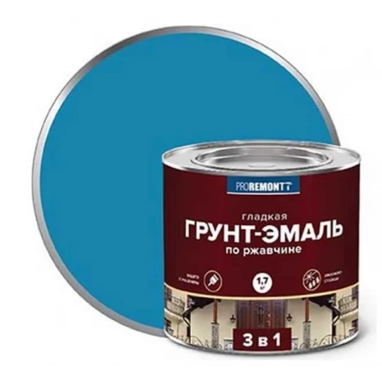 8300093 Грунт-эмаль 3 в 1 PROREMONTT голубая 1,7 кг