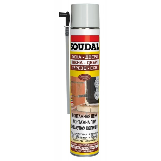 Пена монтажная SOUDAL бытовая всесезонная 300 мл 103826