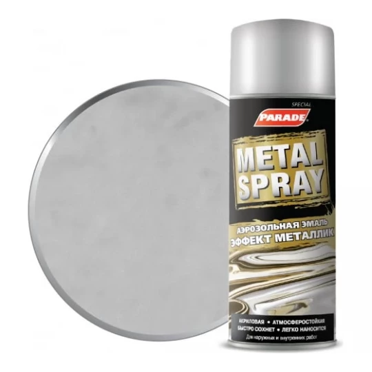 0006349 Эмаль PARADE METAL SPRAY R-3012 Хром эффект