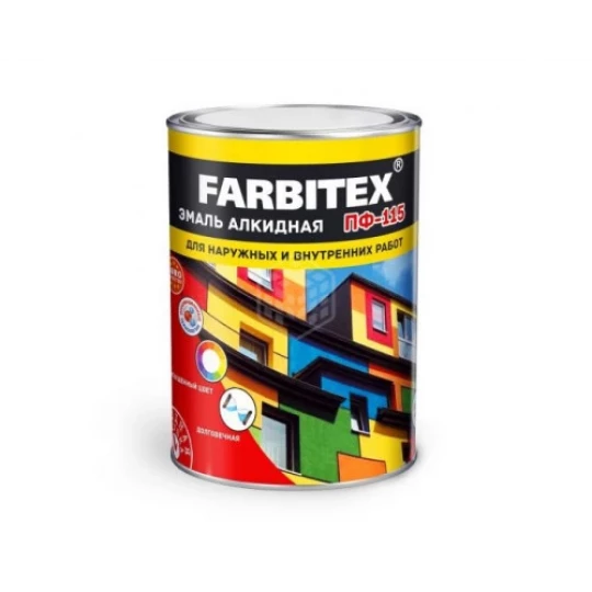 Эмаль ПФ-115 Белый 20кг Farbitex
