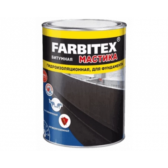 Мастика резино-битумная Farbitex 2кг