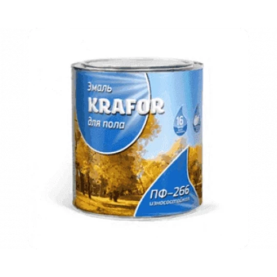 Эмаль ПФ-266 Желто-Коричневая 2,7кг KRAFOR
