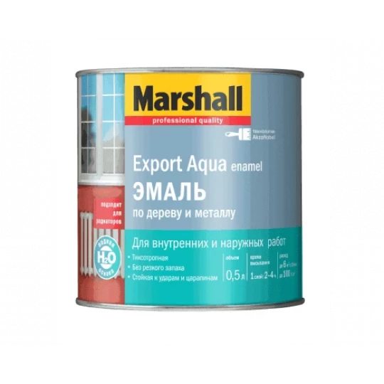 Эмаль M EXPORT АКВА белая гл. 0.5 л