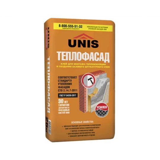 Клей фасадный UNIS Теплофасад 25кг