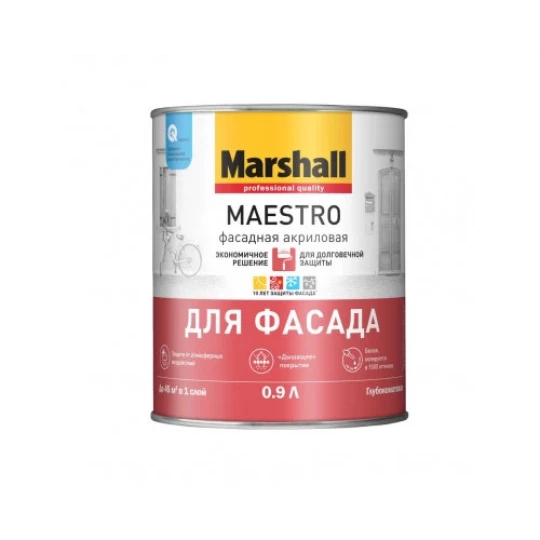 Краска MAESTRO для фасада акриловая ВC 0,9л