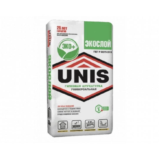 Штукатурка гипсовая UNIS Экослой 30кг