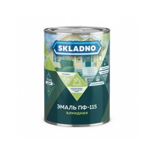 Эмаль ПФ-115 SKLADNO Серая 2,6кг (6)